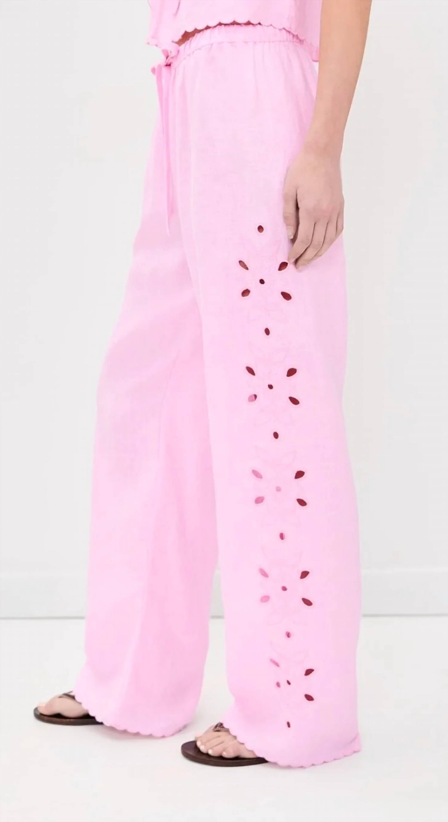 Rails - Mirina Linen Embroidered Pants