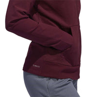 adidas Women's Squad Bomber Jacket in maroon - women's jacket - detail view
