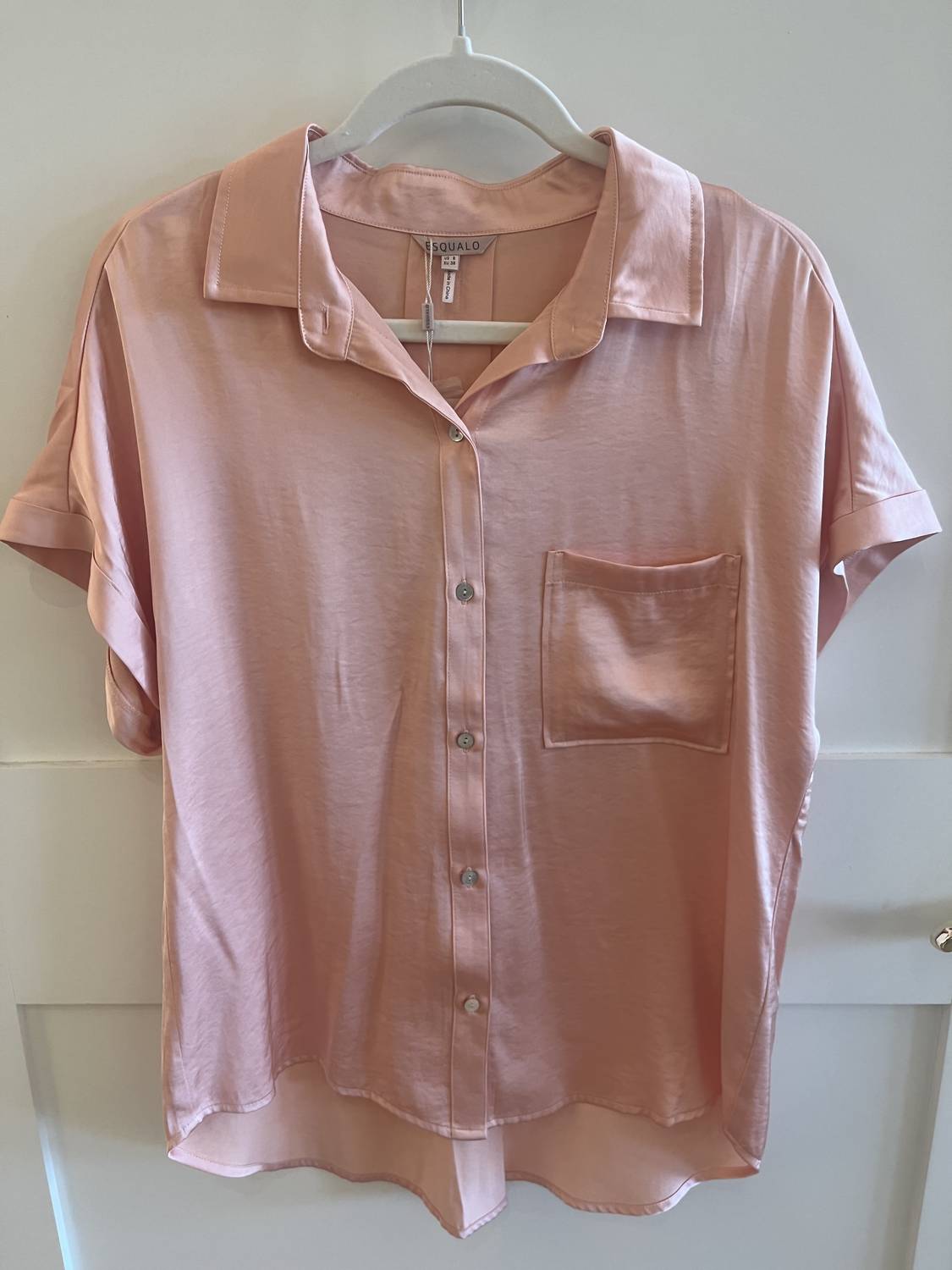 Esqualo - Short Sleeve Satin Blouse