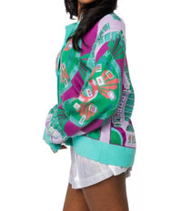 Queen Of Sparkles - Mahjong Button Up Cardigan