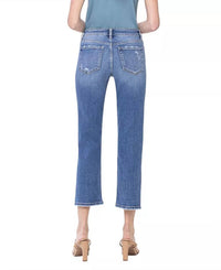 Vervet By Flying Monkey - Women's Mid-Rise Straight Crop Jean