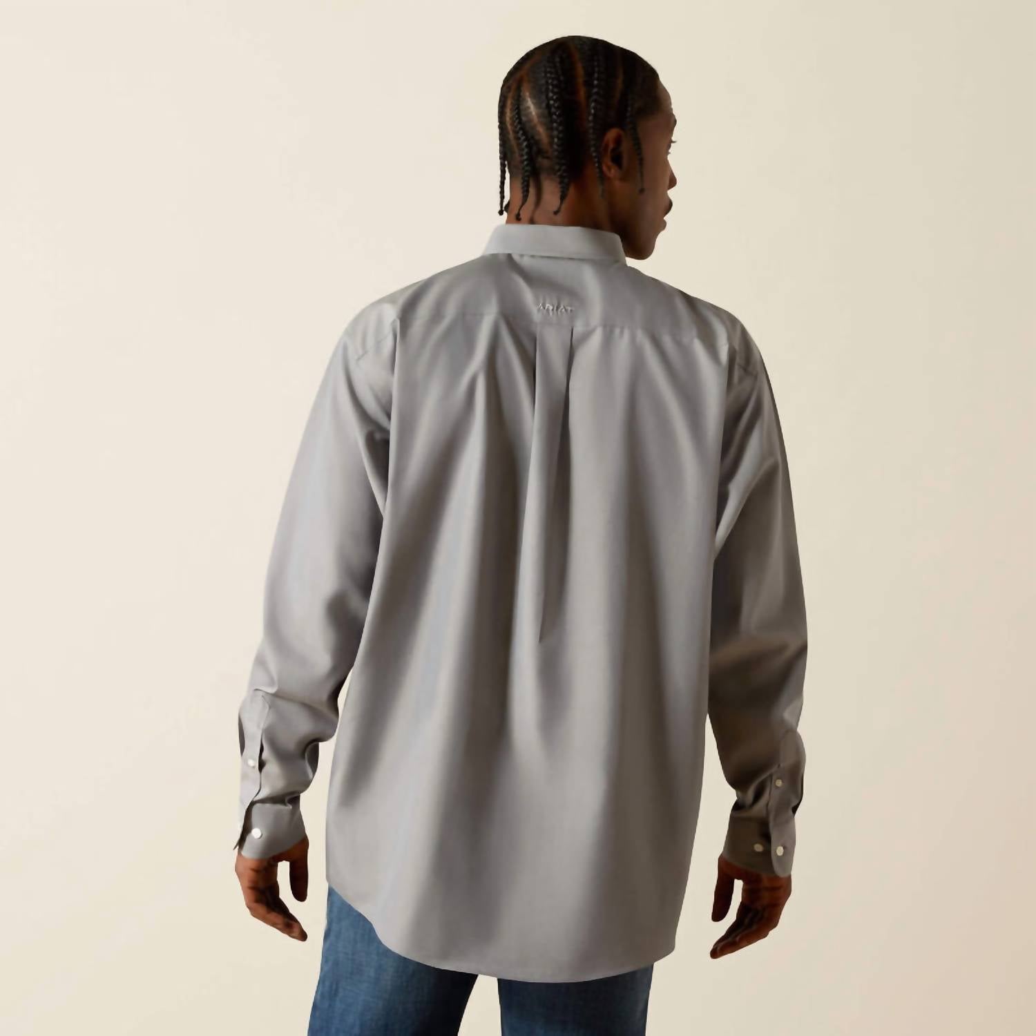 Ariat - Wrinkle Free Solid Pinpoint Oxford Classic Fit Shirt