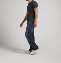 Silver Jeans Co Grayson Jeans in dark indigo wash 1 - men's jeans - detail view