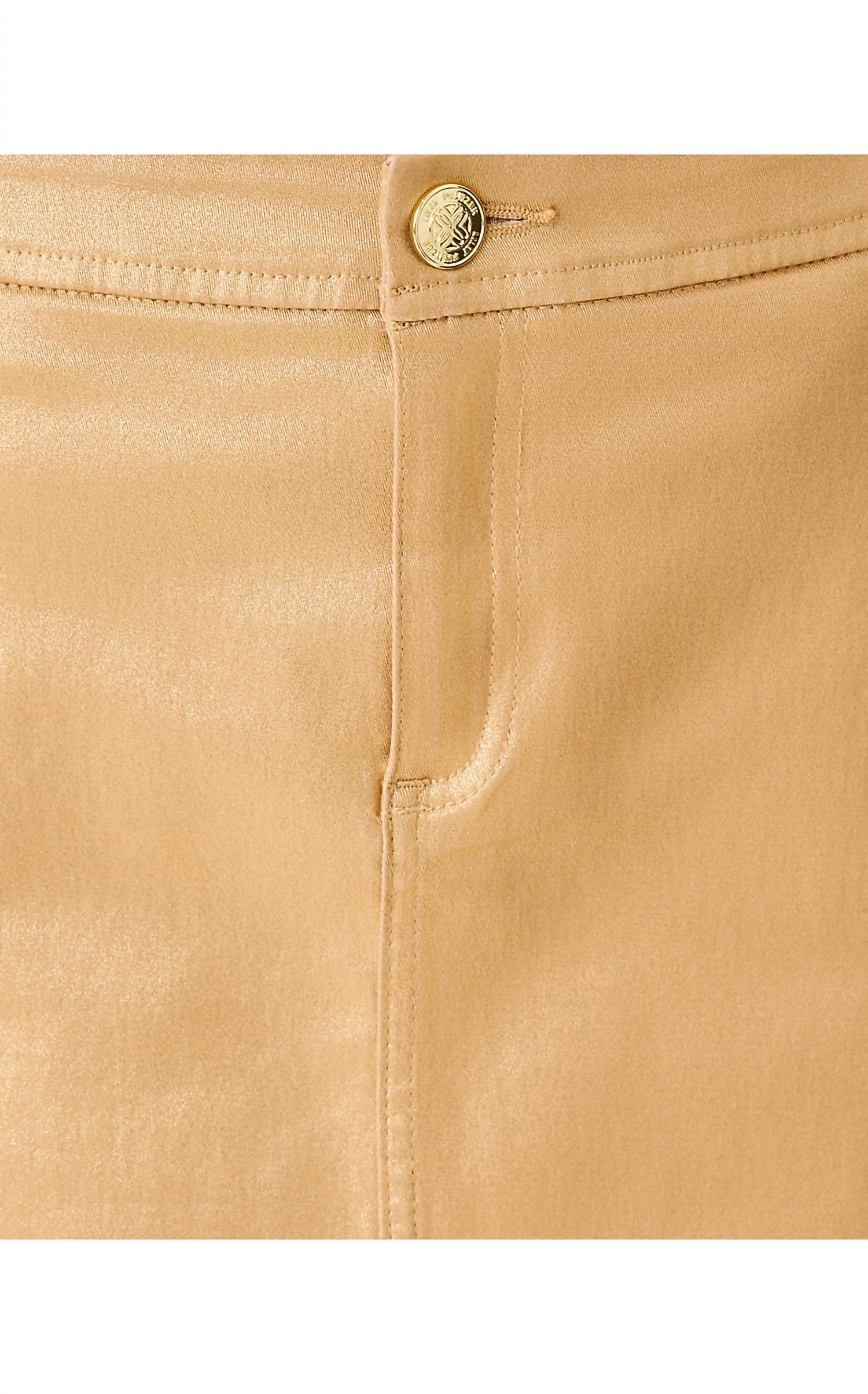Lilly Pulitzer Colette Shimmer Mini Skirt in gold metallic - women's skirt - view 6