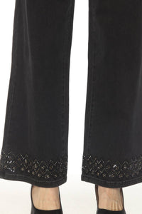 Joseph Ribkoff - Embellished Wide Leg Jeans
