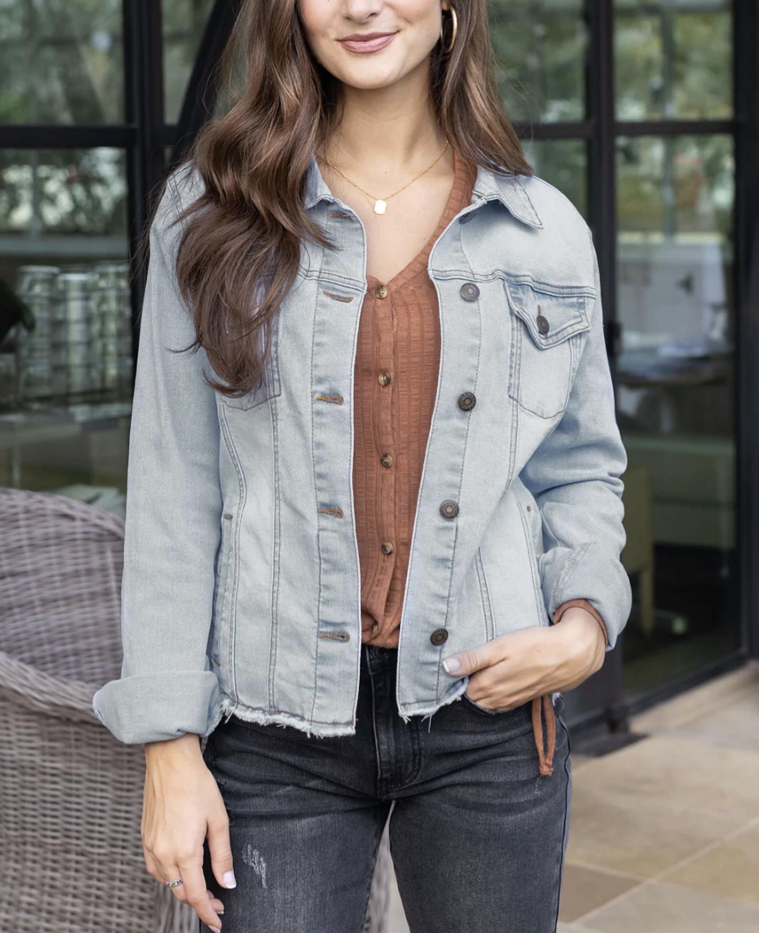 Grace And Lace - Soft Wash Denim Jacket