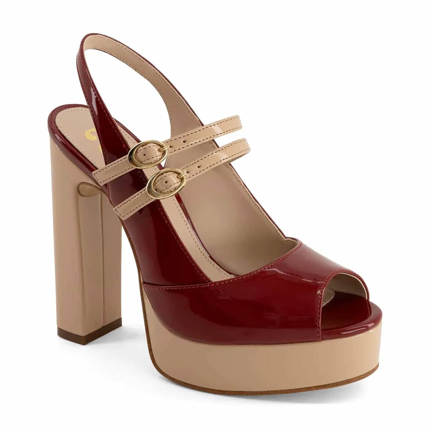 Andrea - Women's Mary-jane Heeled Sandals