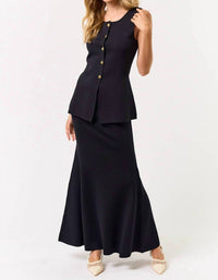 Lalavon - Lara Sleeveless Button Down Top