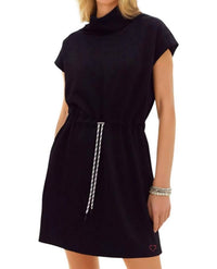 Entro - Gloria Folded Neck Drawstring Dress