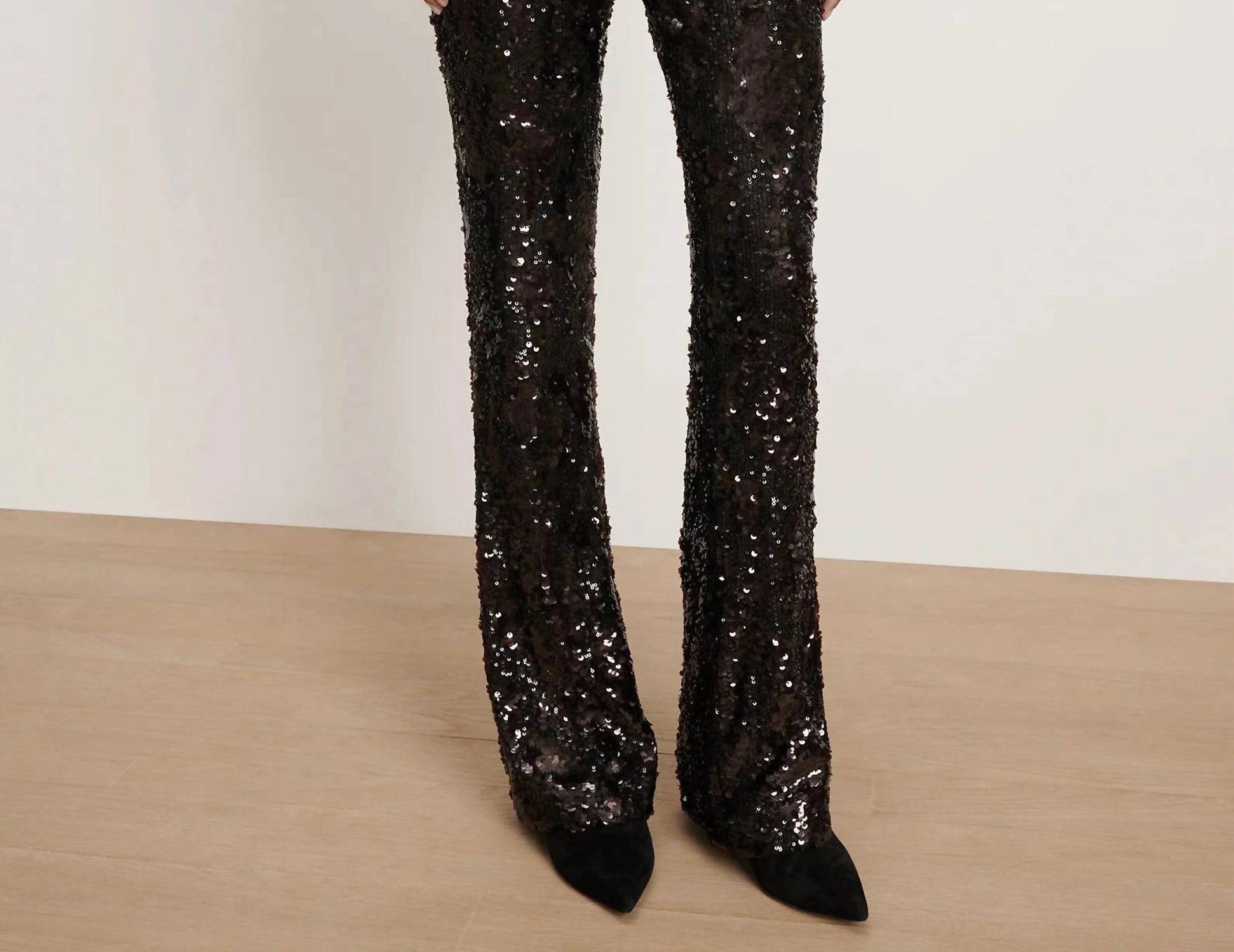 Veronica Beard - Collier Sequin Skiny-flare Pant
