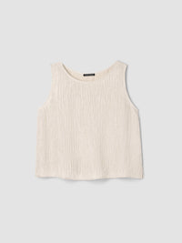 Eileen Fisher - Textured Silk Jaquard Tank Top