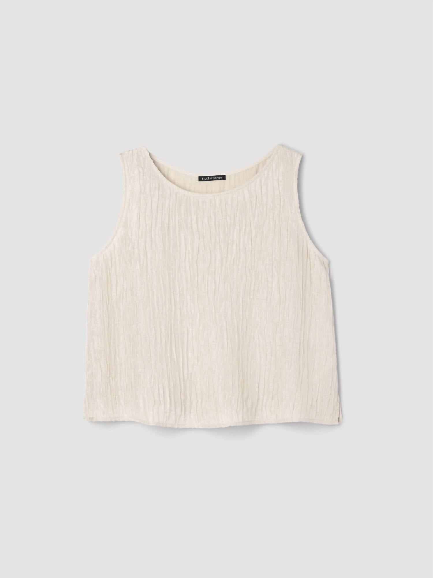 Eileen Fisher - Textured Silk Jaquard Tank Top