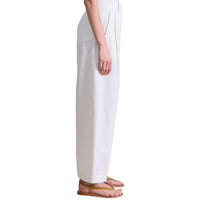 APIECE APART Women's Cropped Cybil Trouser in cream - women's pants - alternate view