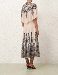 Zimmermann - Dawning Sunray High Neck Midi Dress