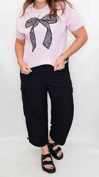 Tribal - Flowy Cargo Pants With Cord