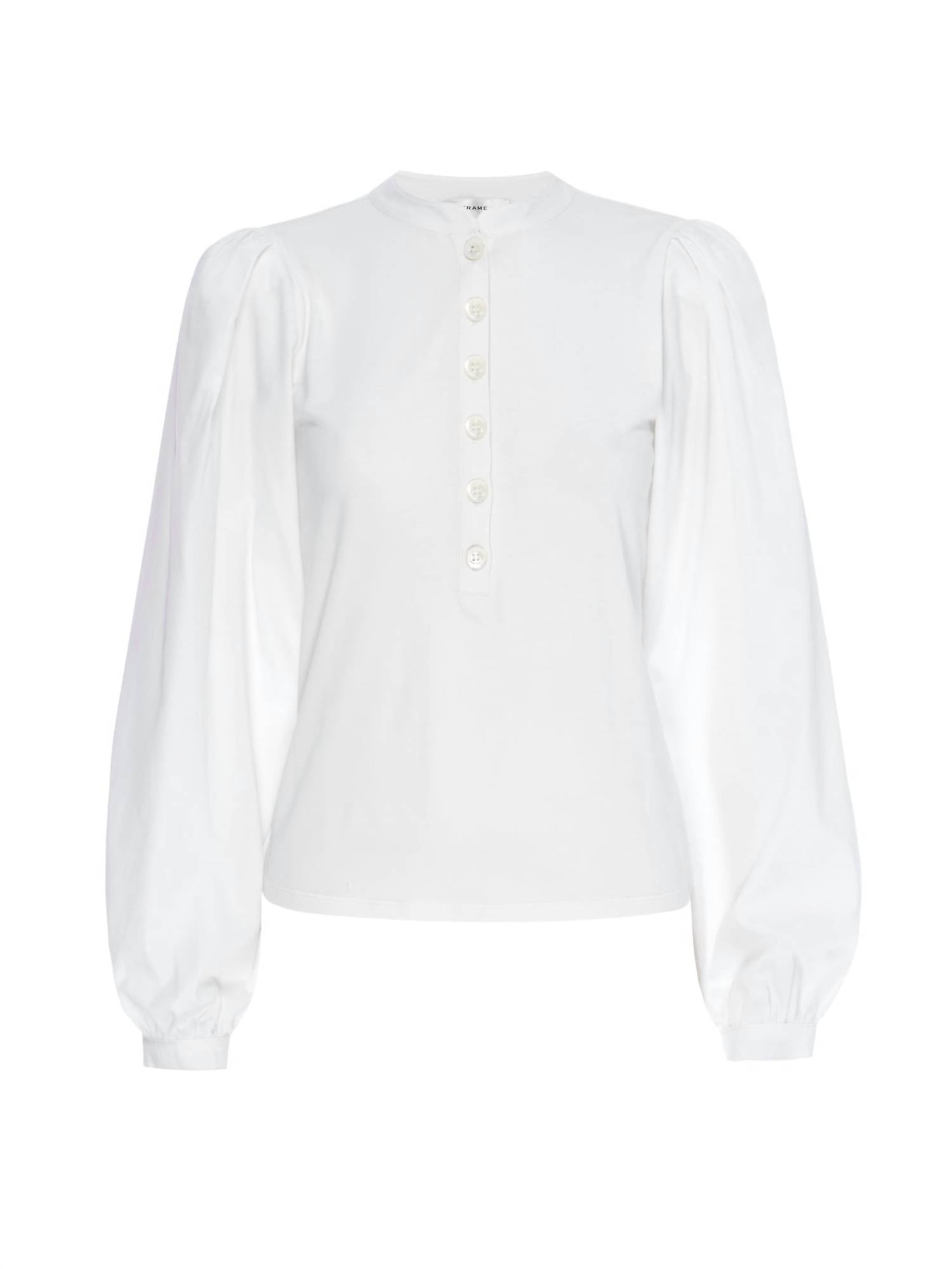 Frame - Femme Puff Sleeve Henley Top