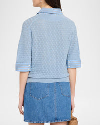 Tanya Taylor - Esme Pointelle Knit Top