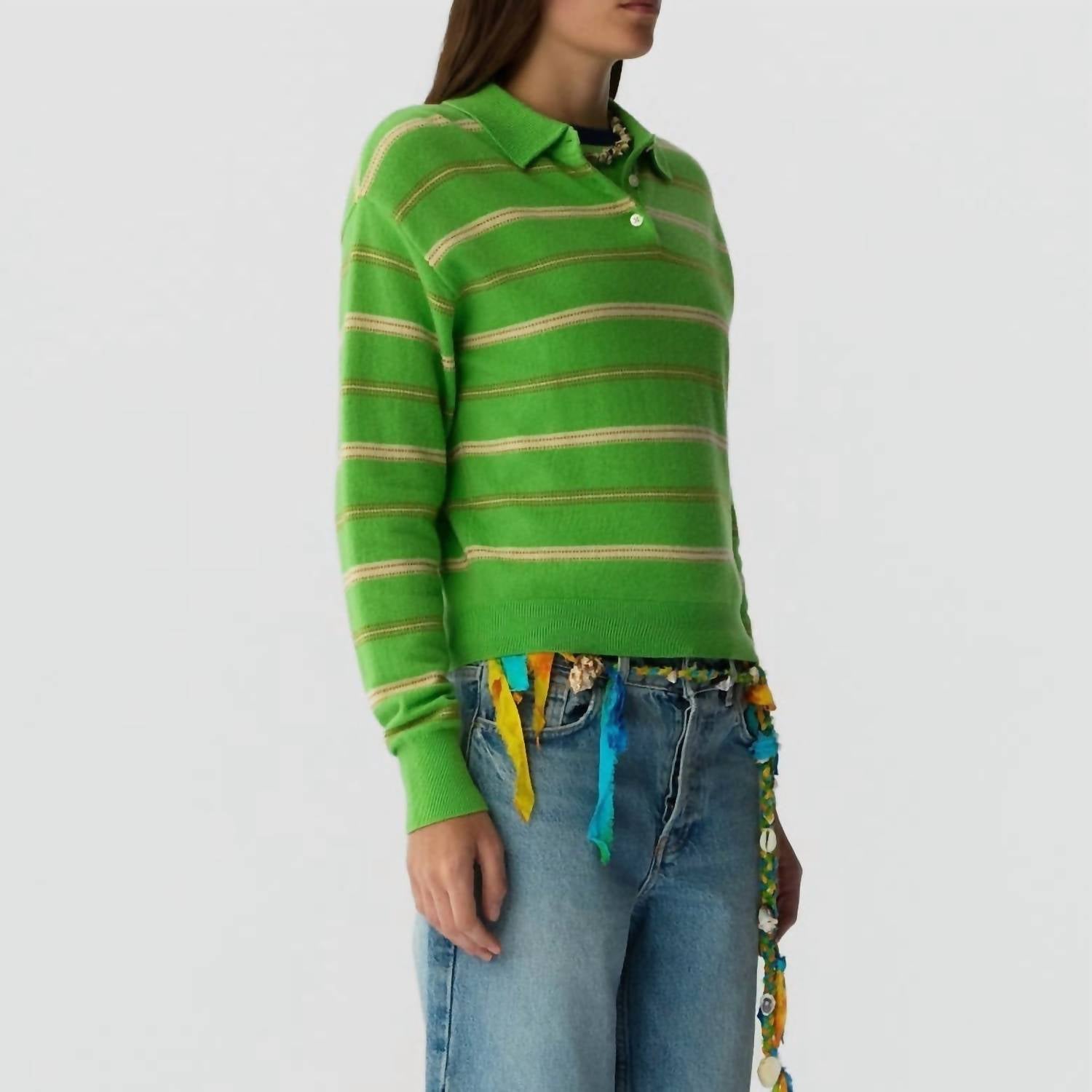 Guest In Residence - Collegiate Stripe Polo
