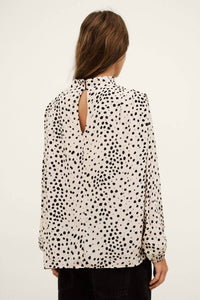 ba&sh Delphine Long-sleeved Top in ecru - women's blouse - alternate view