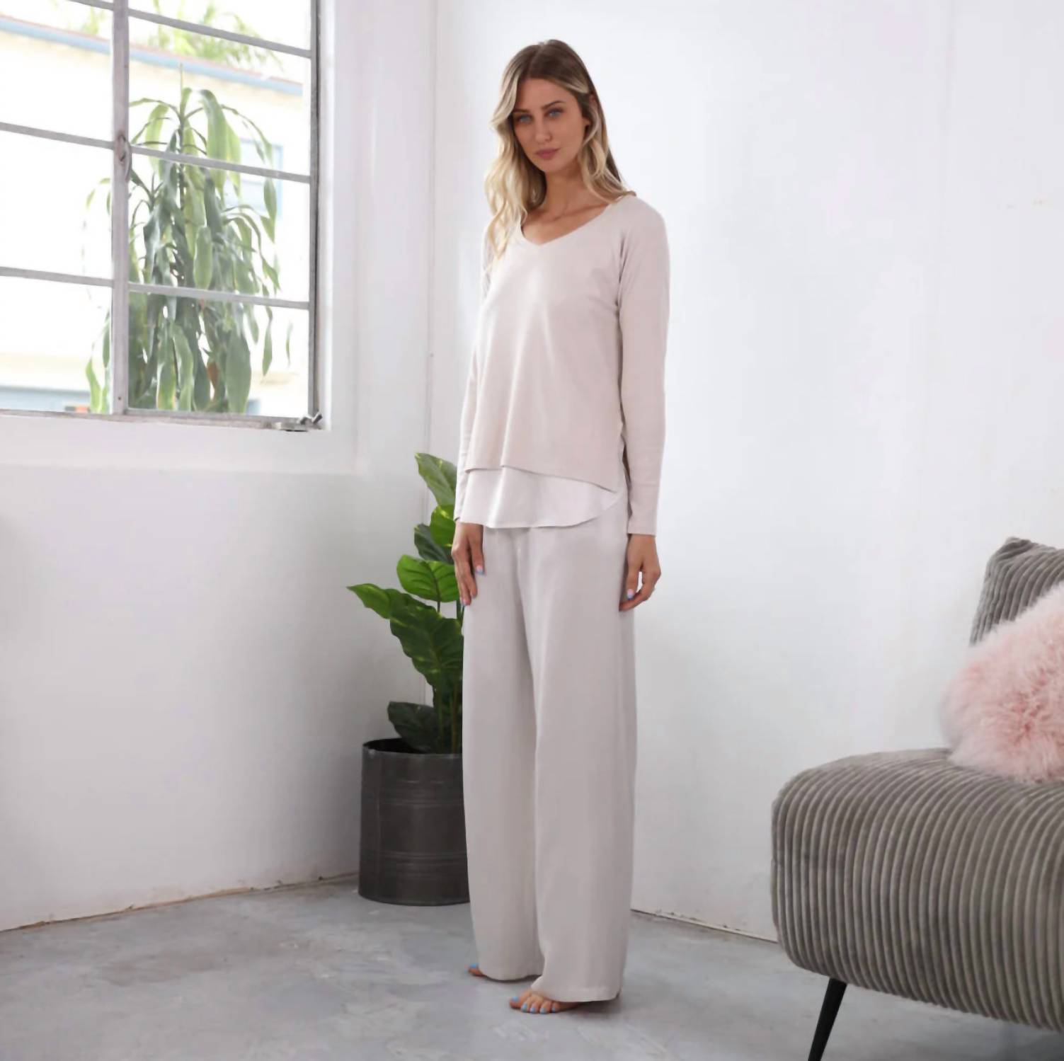 Pj Harlow - Frankie Long Sleeve Knit Top