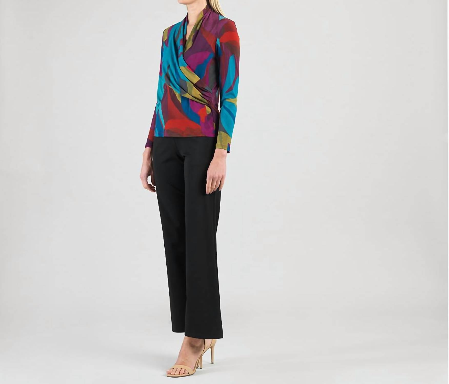 Clara Sunwoo - V-neck Draped Pleat Top