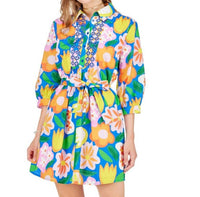 Joy Joy - Embroidered Shirt Dress