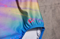 GK Elite Women's Choice Of Champions Gymnastics Cl Elite Leotard With Scrunnci in pink blue - women's swimwear - view 4