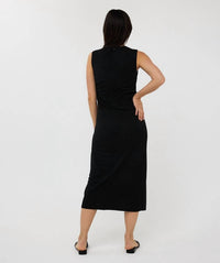 Esqualo - Sleeveless Gathered Maxi