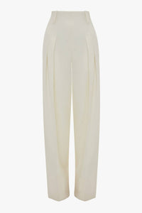 Victoria Beckham - Fresh Wool High Waisted Cinched Trouser