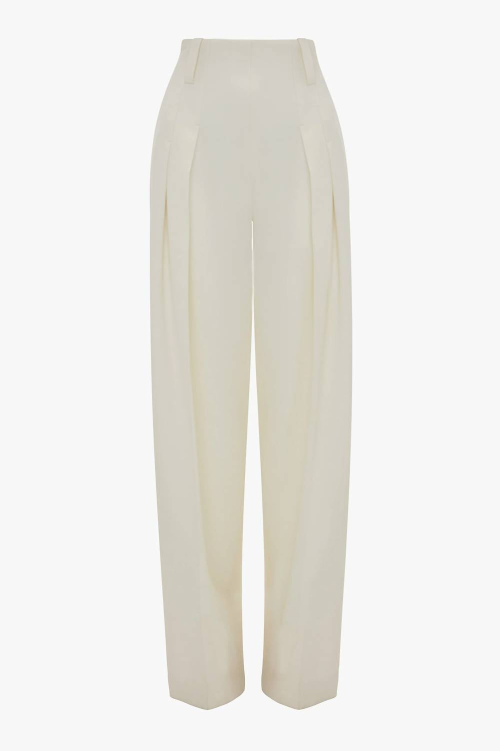 Victoria Beckham - Fresh Wool High Waisted Cinched Trouser