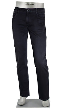 Alberto Men's Premium Business Tencel Jean in washed black - men's jeans