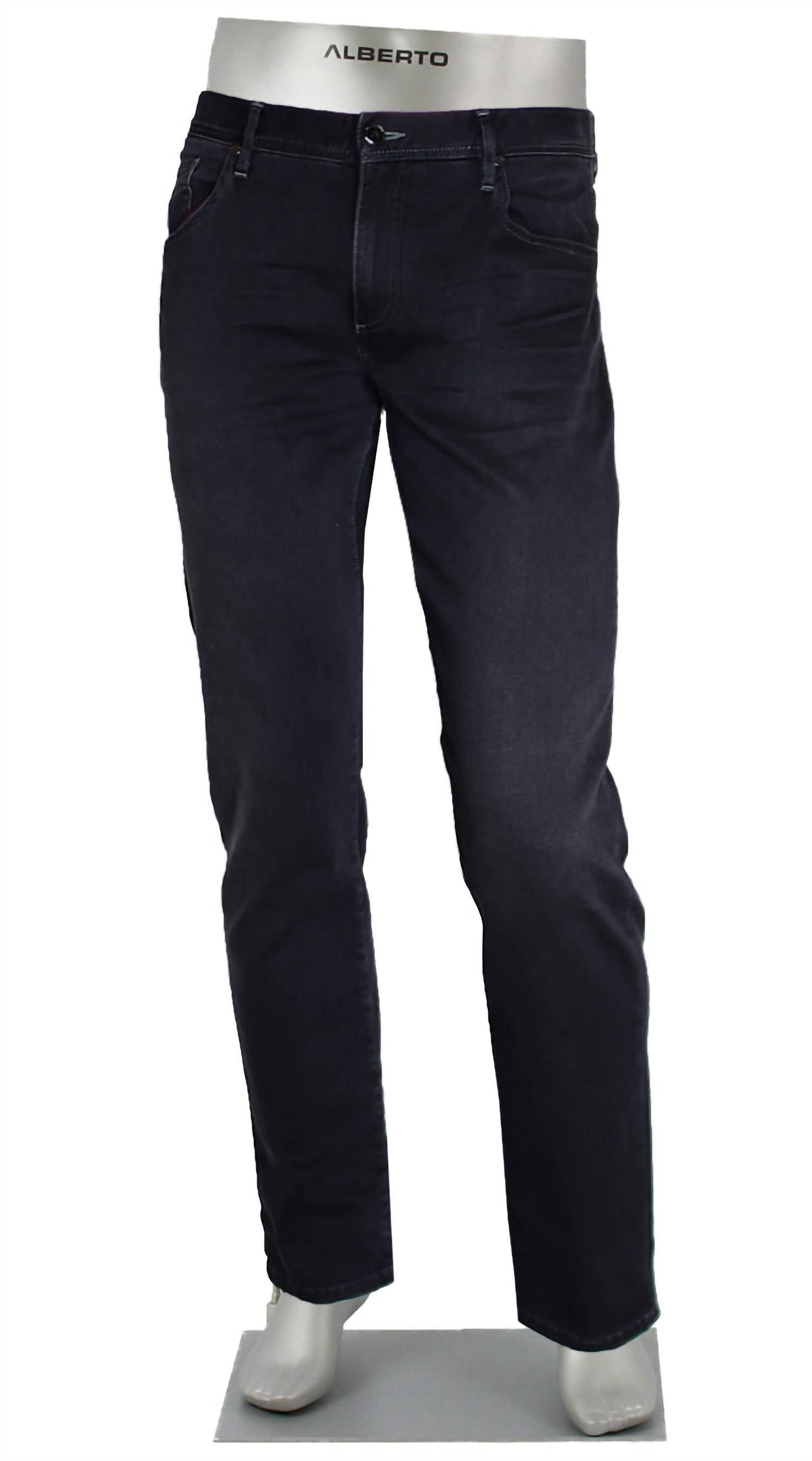 Alberto Men's Premium Business Tencel Jean in washed black - men's jeans