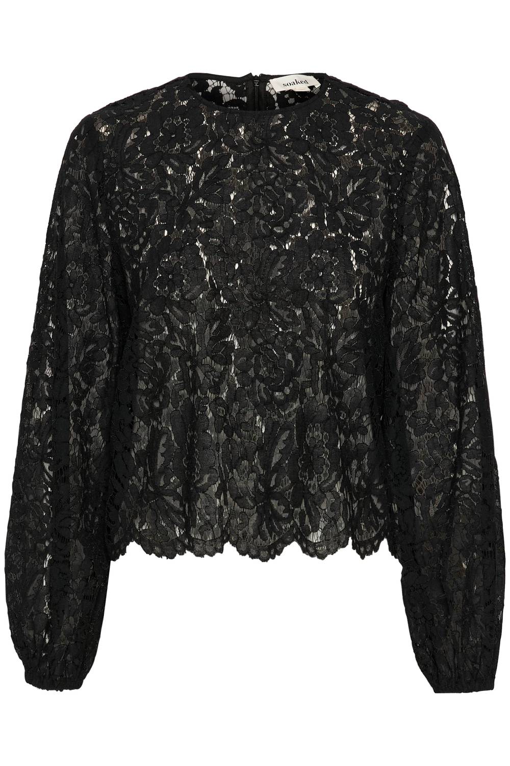 Soaked In Luxury - Slhanni Round Neck Lace Blouse