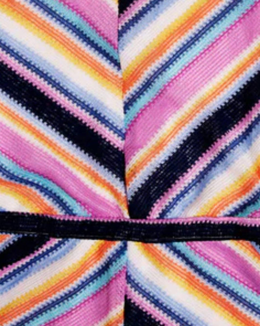 Mia - Girls Patterned Crochet Halter Romper