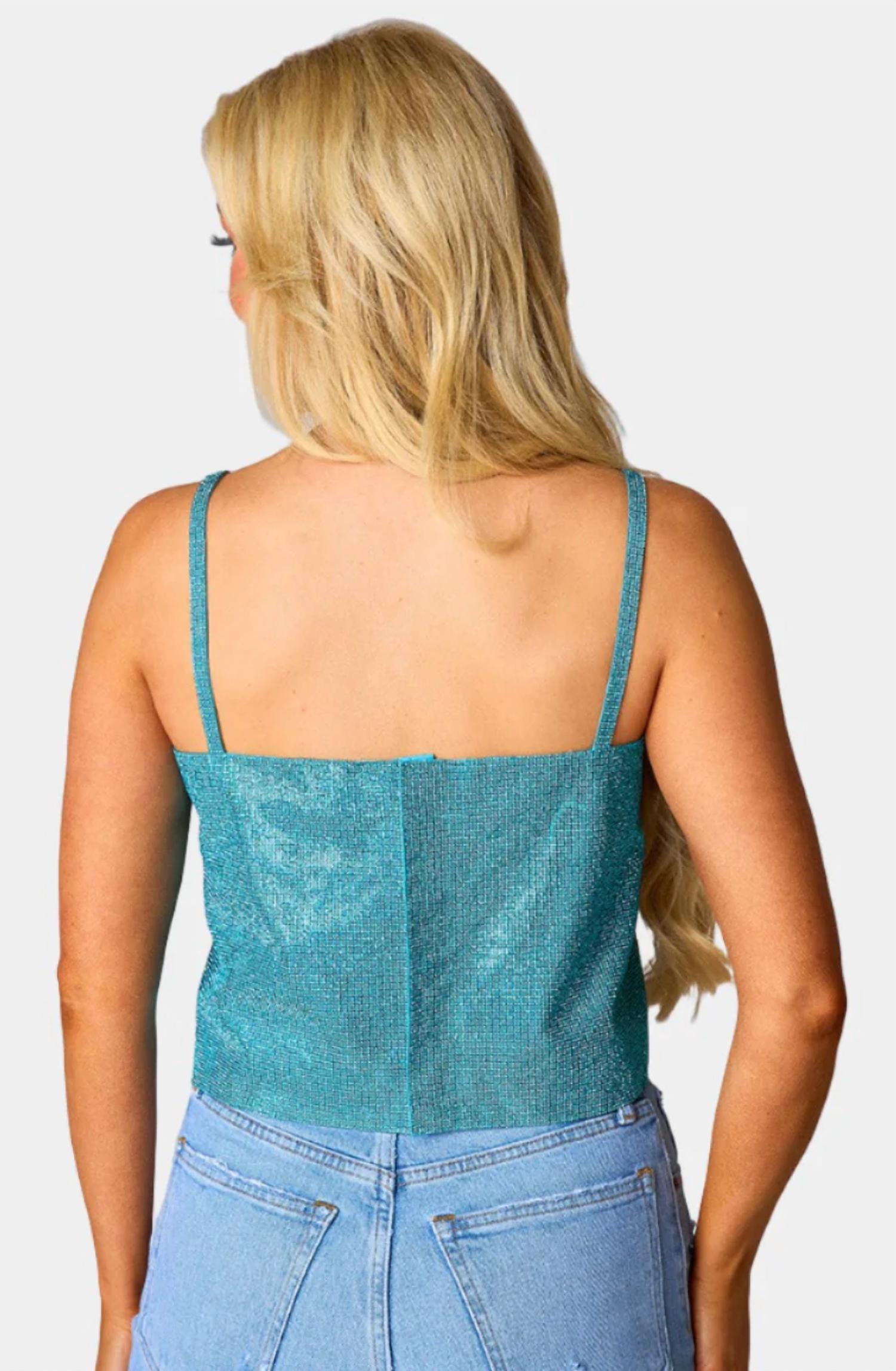 Buddylove - Rhinestone Crop Top