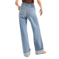 Veronica Beard - Taylor Cuffed Wide-leg Jeans