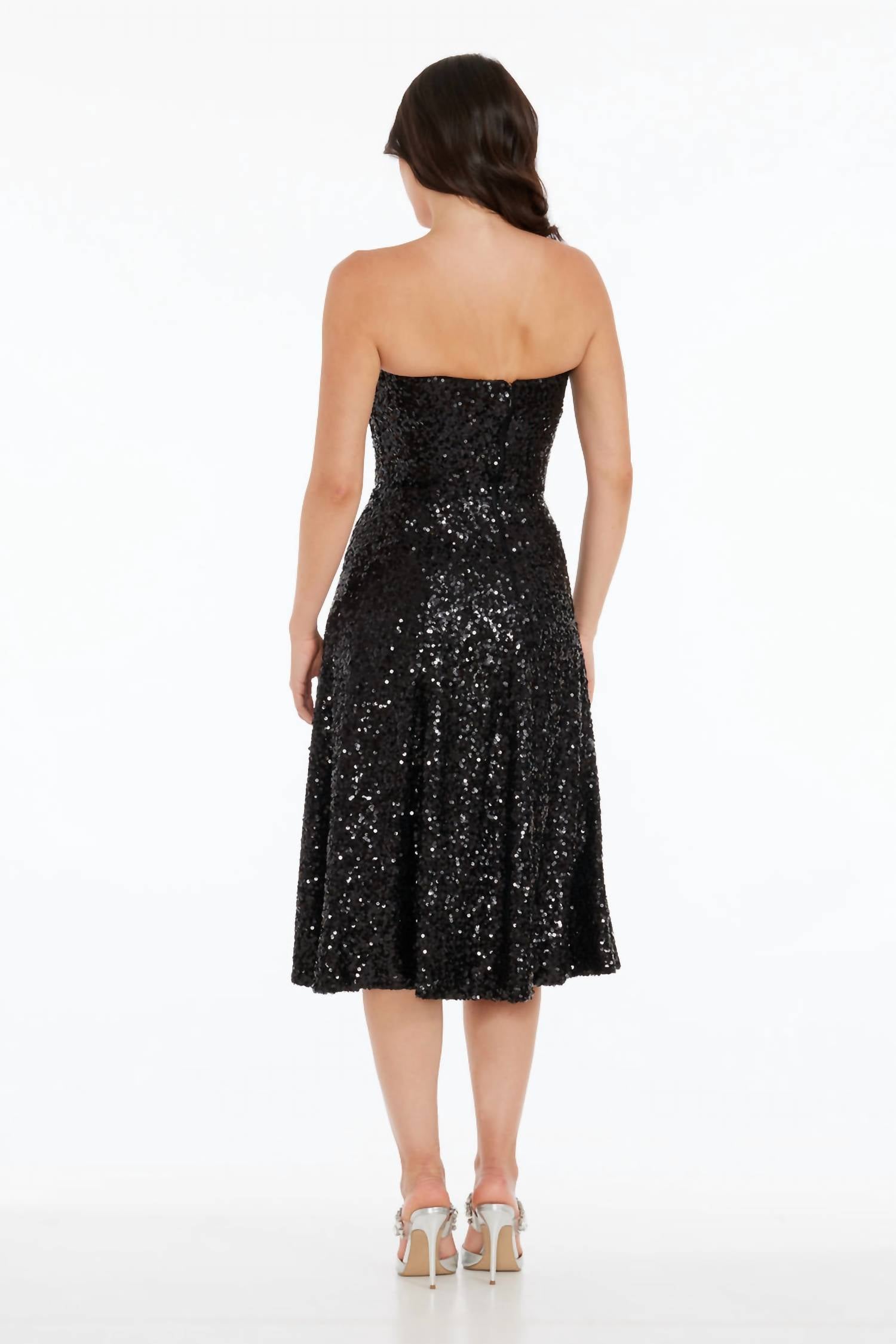 Dress The Population - Ruby Sequin Strapless Cocktail Dress