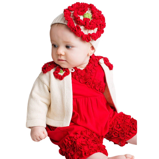 Lemon Loves Layette - Newborn And Baby Girls Poppy Sweater