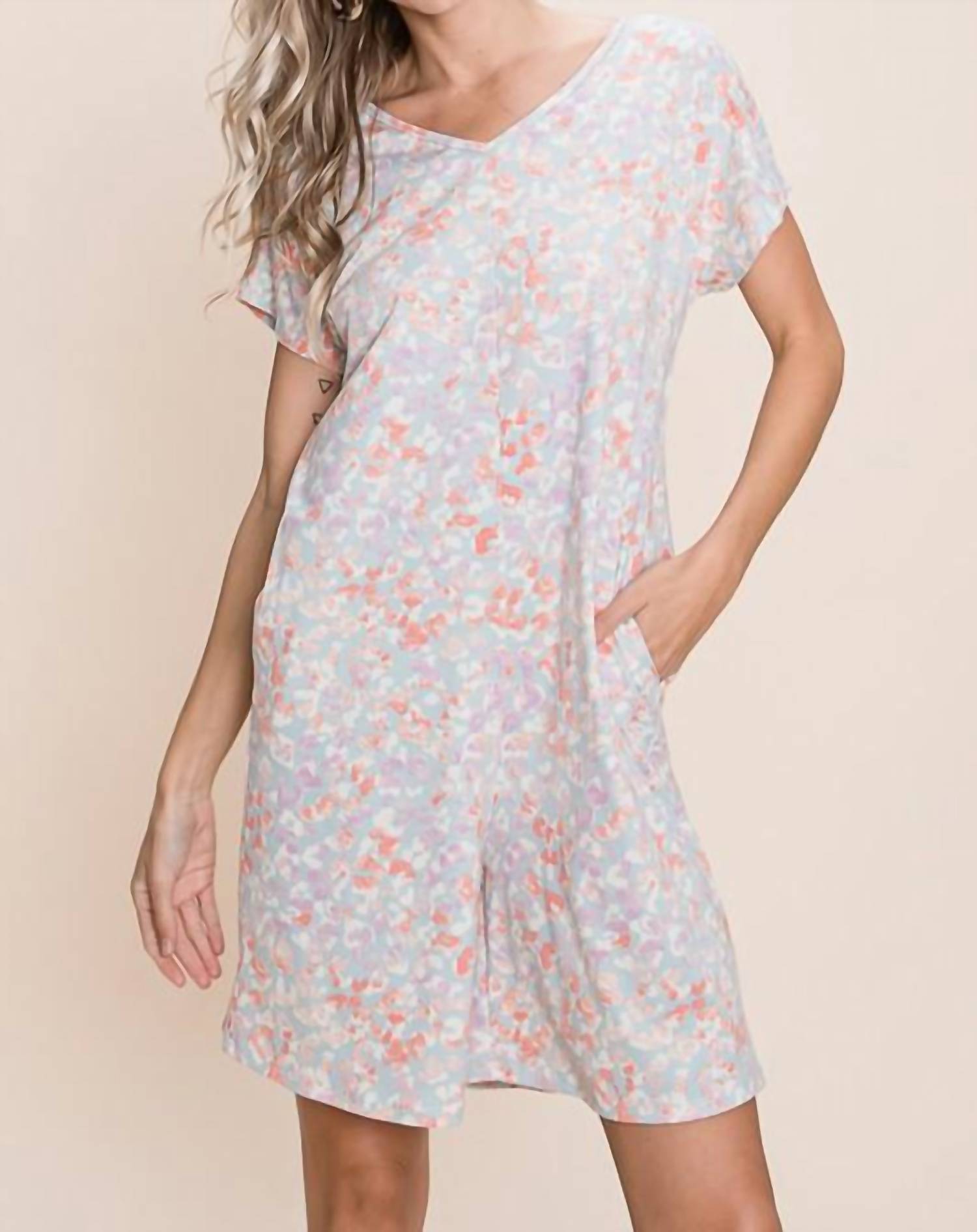 Bombom - Foral Romper Dress