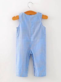 Rylee Faith Designs - Baby Boy Baseball Smocked Romper