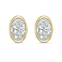 Diana M Jewels - Women's Oval Lab-grown Diamond Stud Earrings (1.00 Tcw) - Delicate