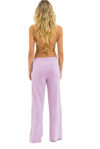 AVIATOR NATION Wide Leg Pocket Sweatpants in mauve 1 - women's pants - alternate view