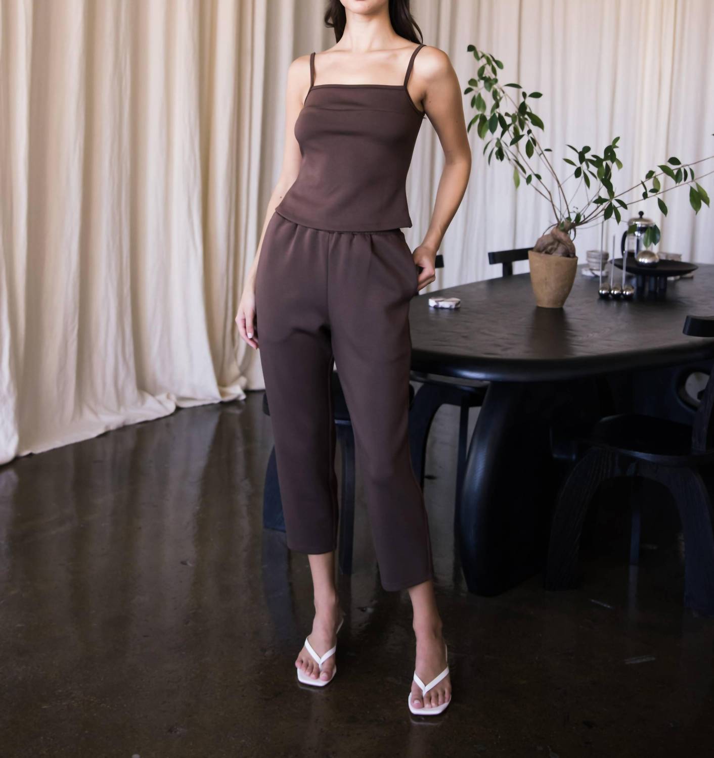 P.Cill - Butter Modal Waist Band Ankle Pants