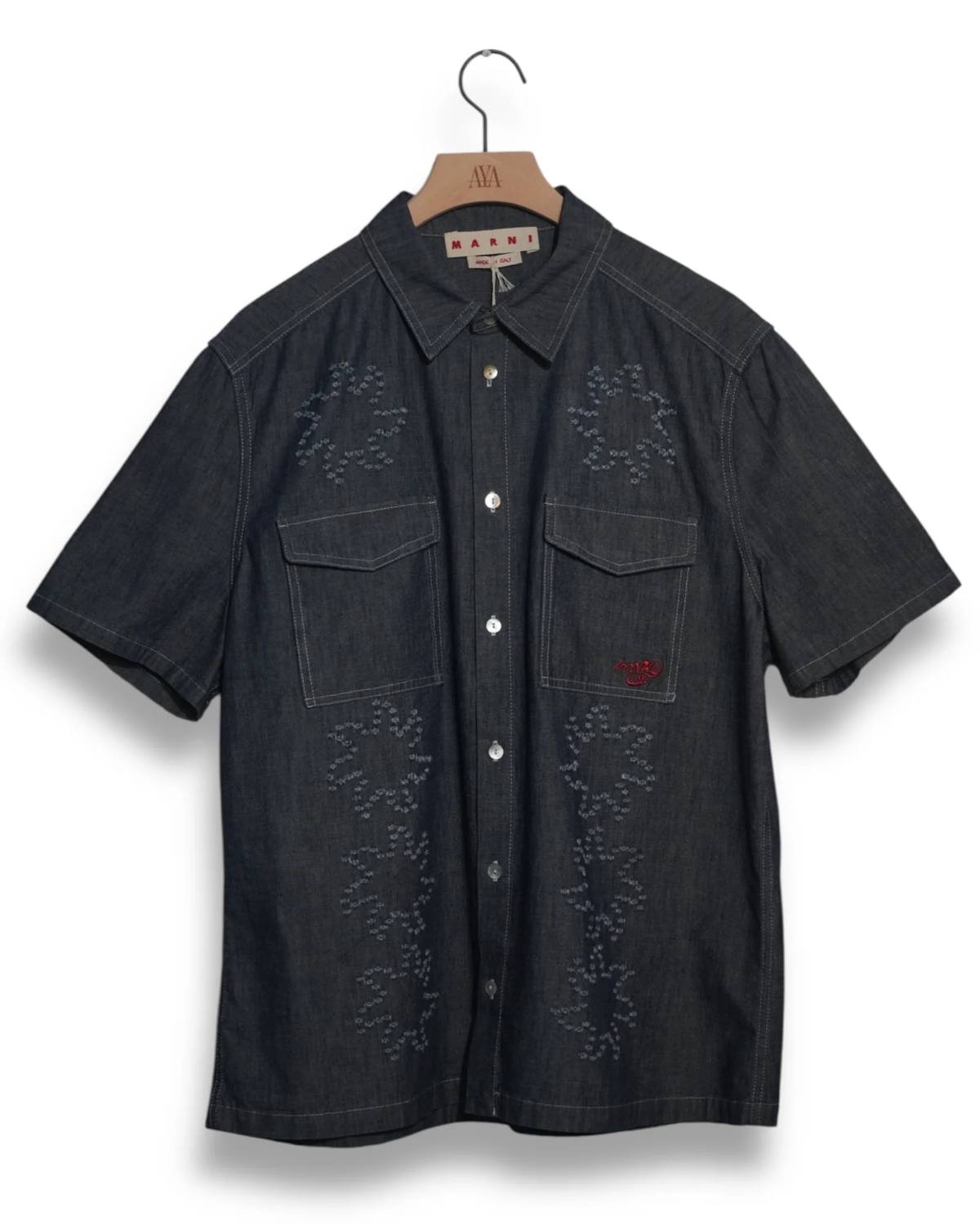 Marni - Men's Frayed Light Denim Shirt