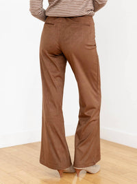 Elan - Suede High Waist Flare Pants