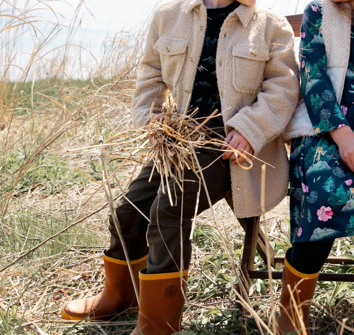 Deux Par Deux - Kids' Flap Pocket Sherpa Shacket