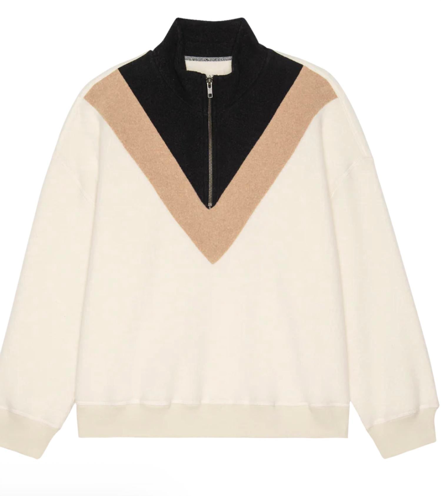 The Great. - Colorblock Plush Chalet Sweatshirt