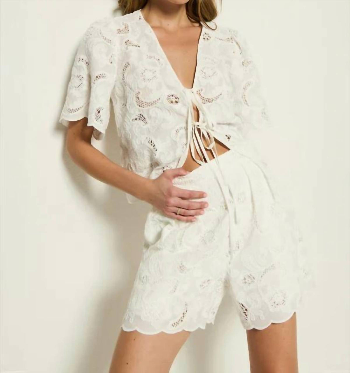 Nation Ltd - Archer Lined Lace Short