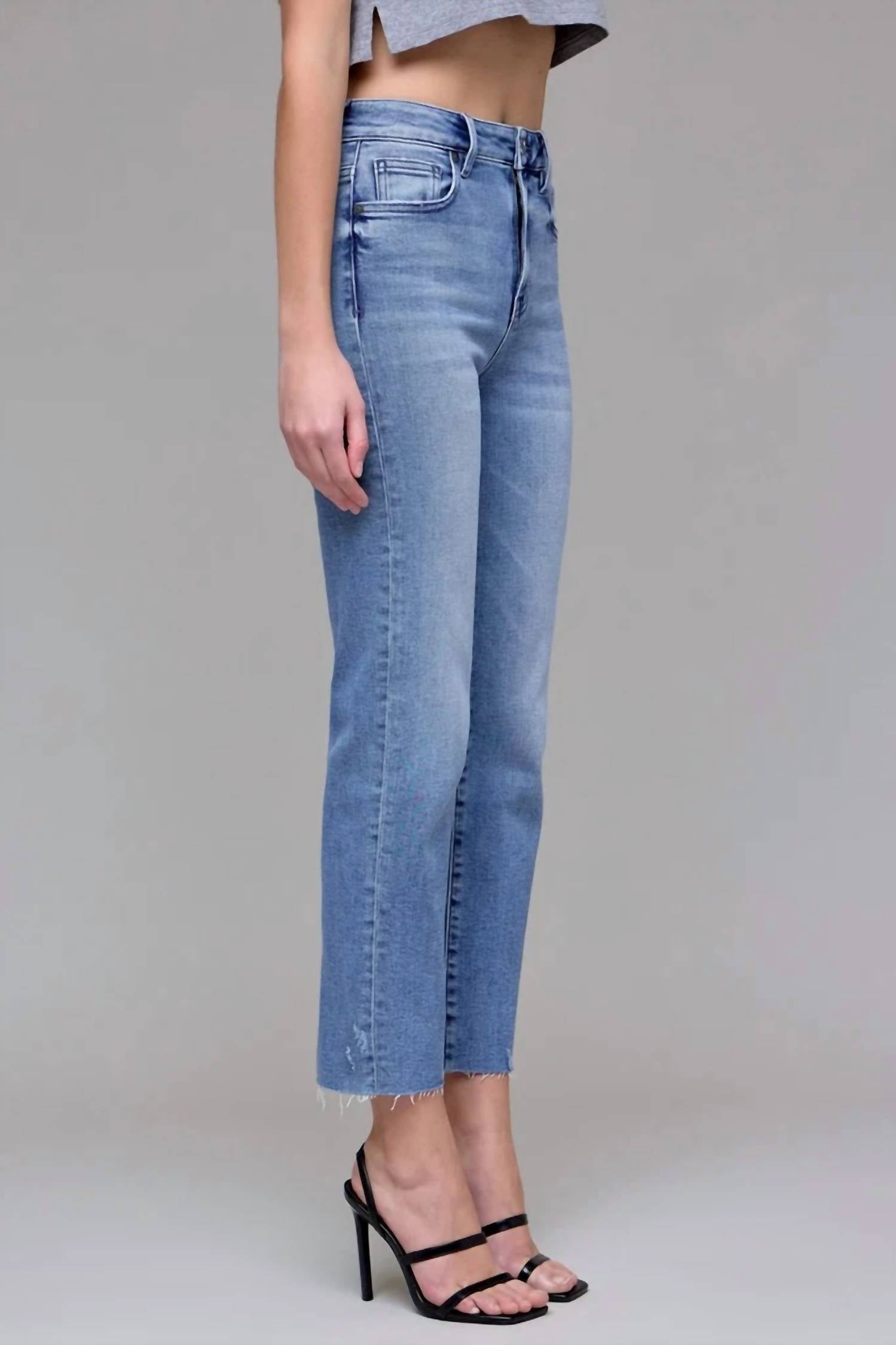 Hidden - Tracey-hirise Relax Crop Jean