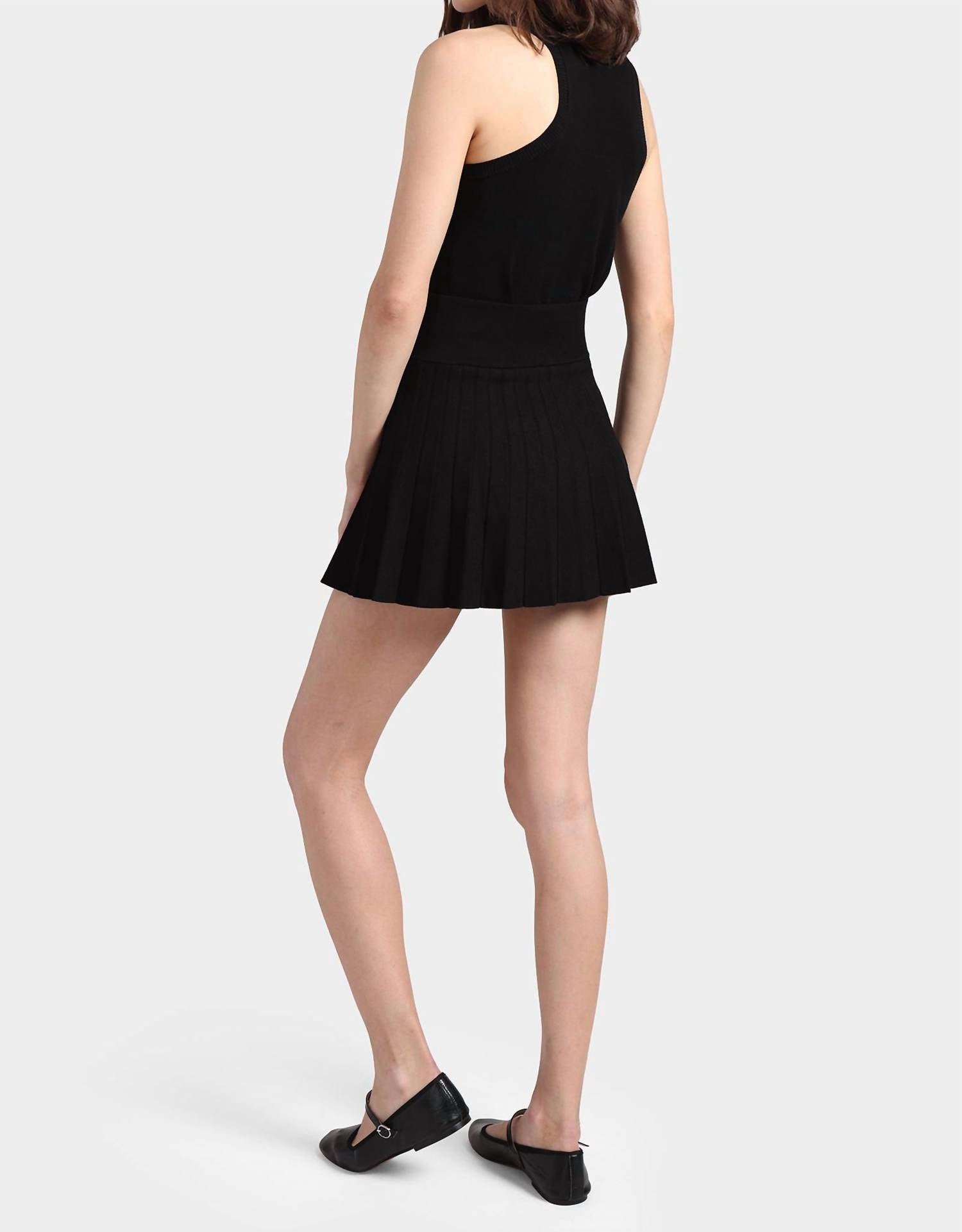 Minnie Rose - Viscose Pleated Tennis Skort